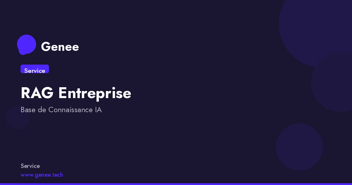 RAG Documentation — Base Documentaire IA | Genee
